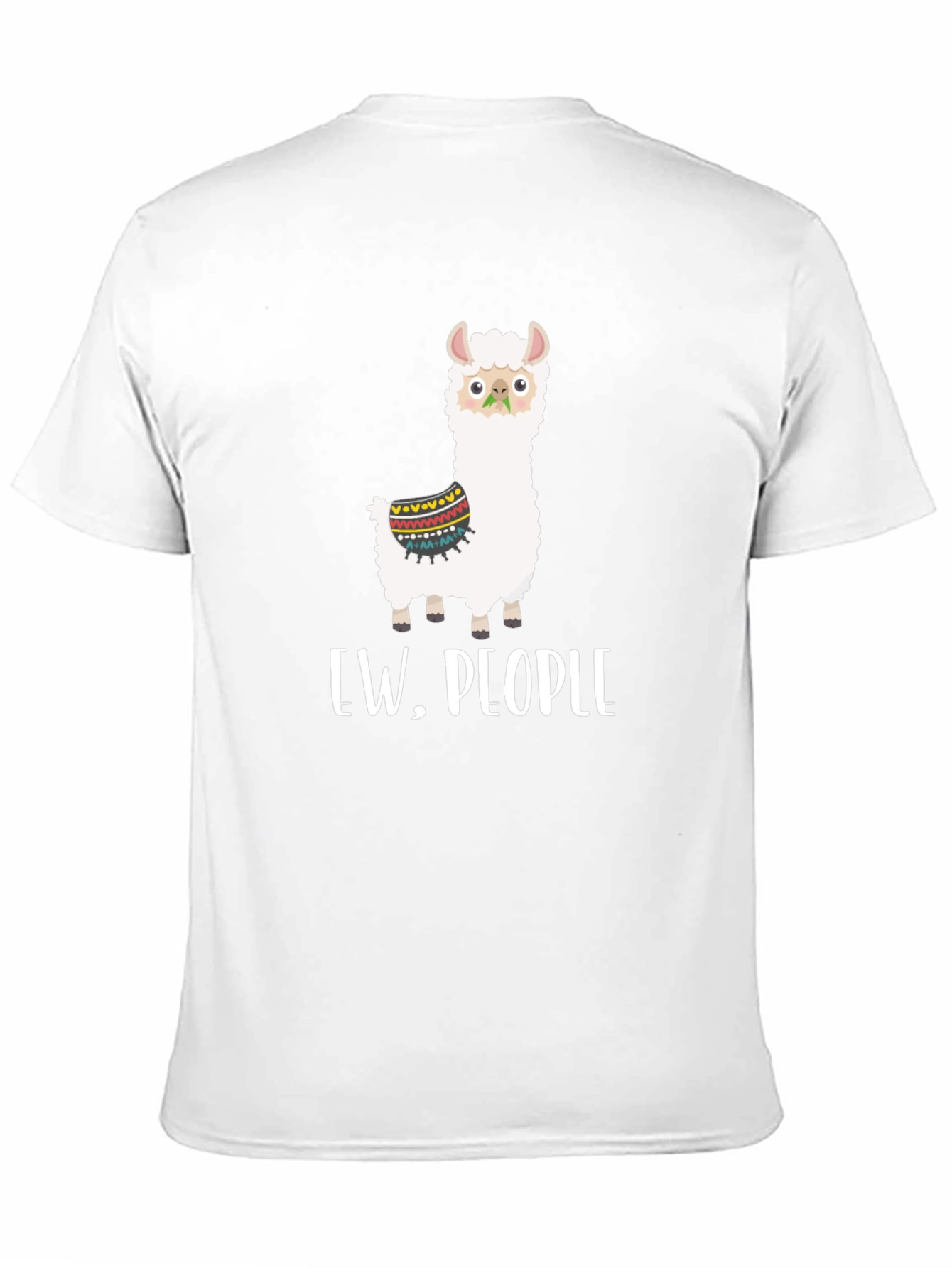 Ew People Llama Graphic Tee - Quirky Comfort