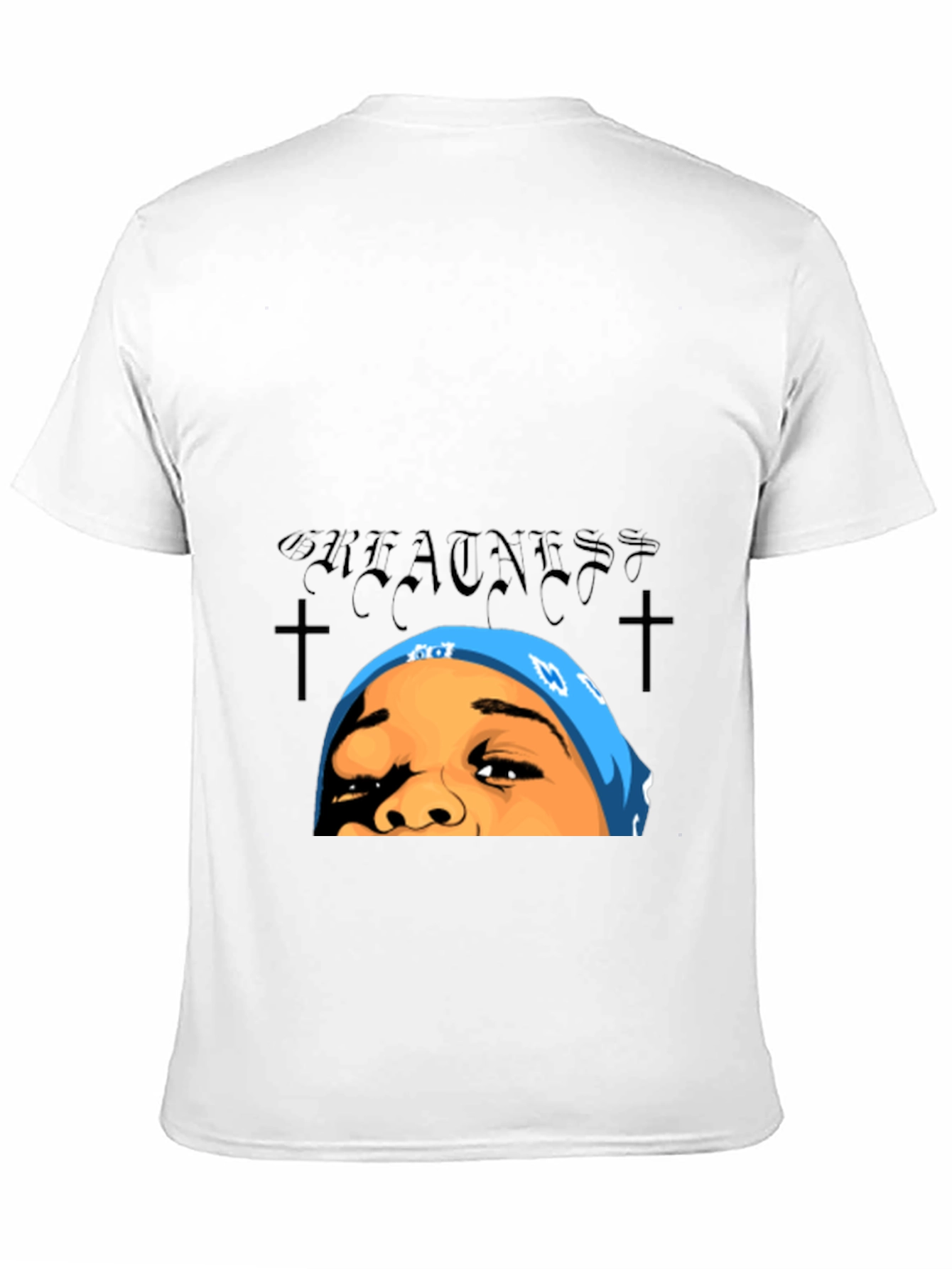 Greatness Graphic Tee - Black Cotton T-Shirt