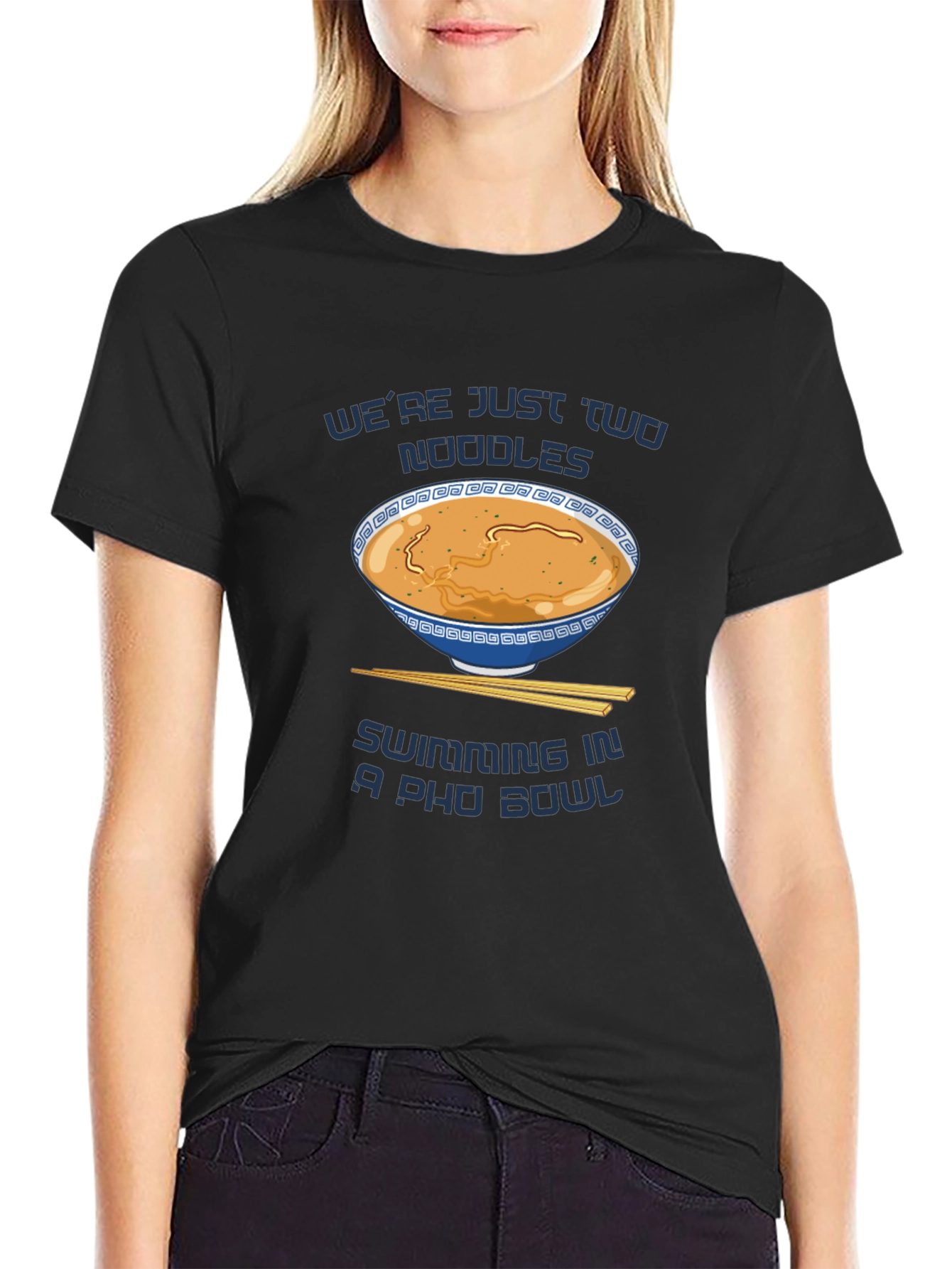 Funny Pho T-Shirt - Were Just Two Noodles