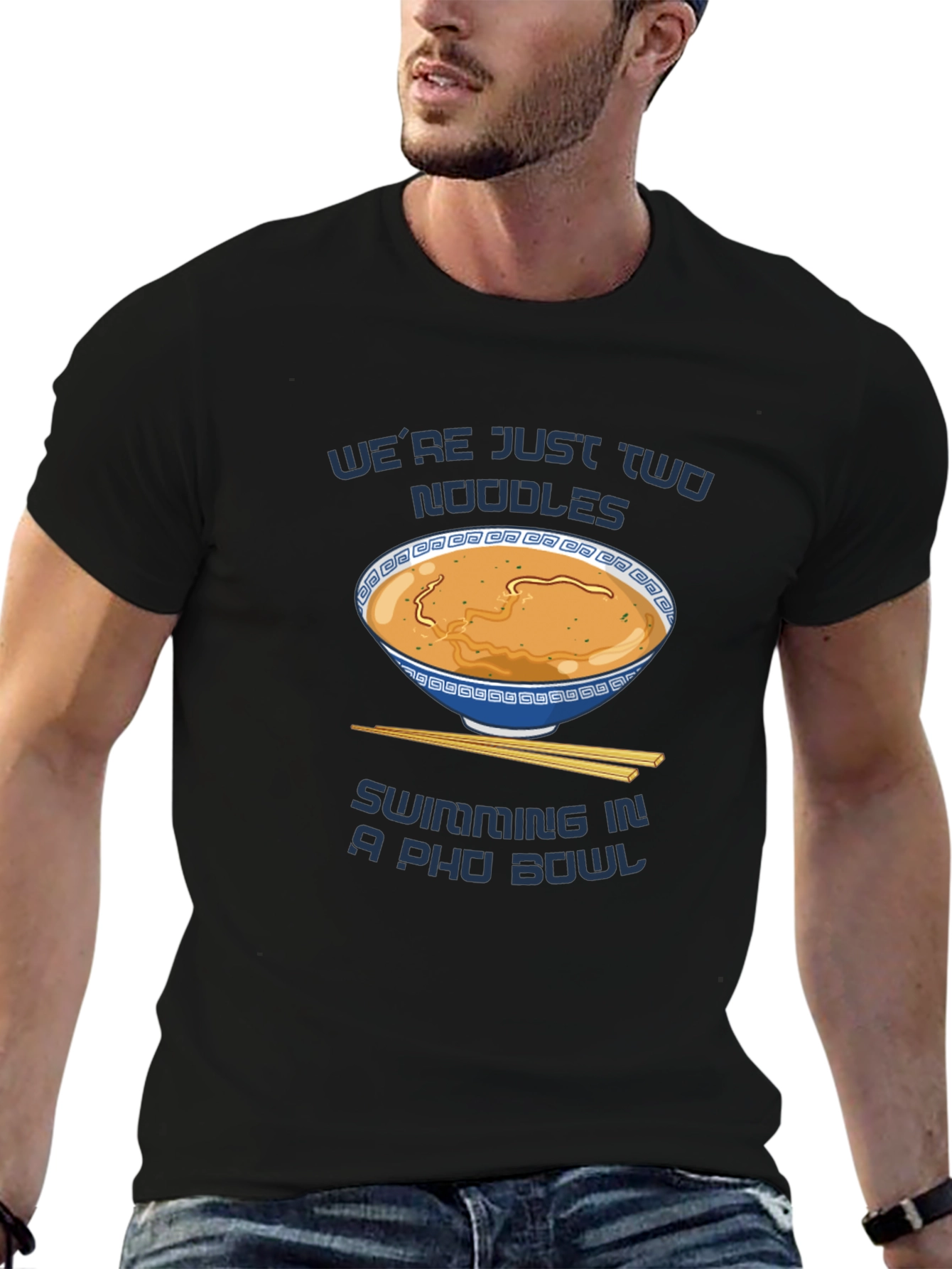 Funny Pho T-Shirt - Were Just Two Noodles