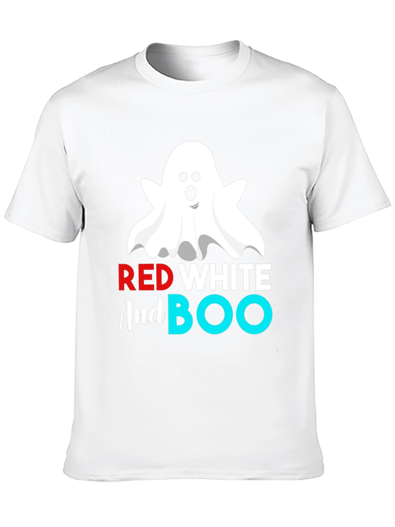 Red White And Boo Halloween T-Shirt