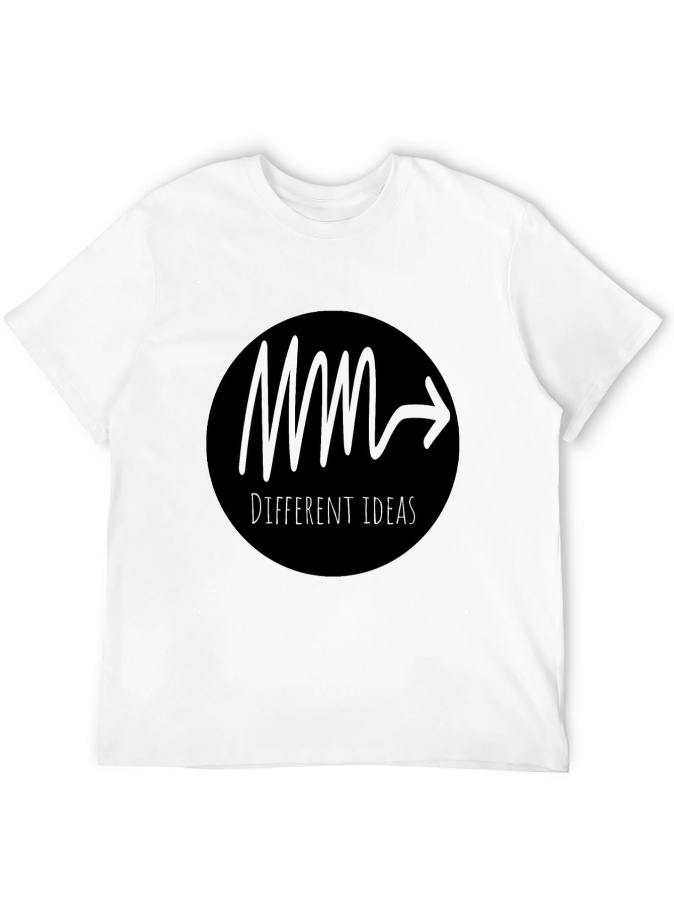 Different Ideas Graphic T-Shirt - Black Cotton Tee
