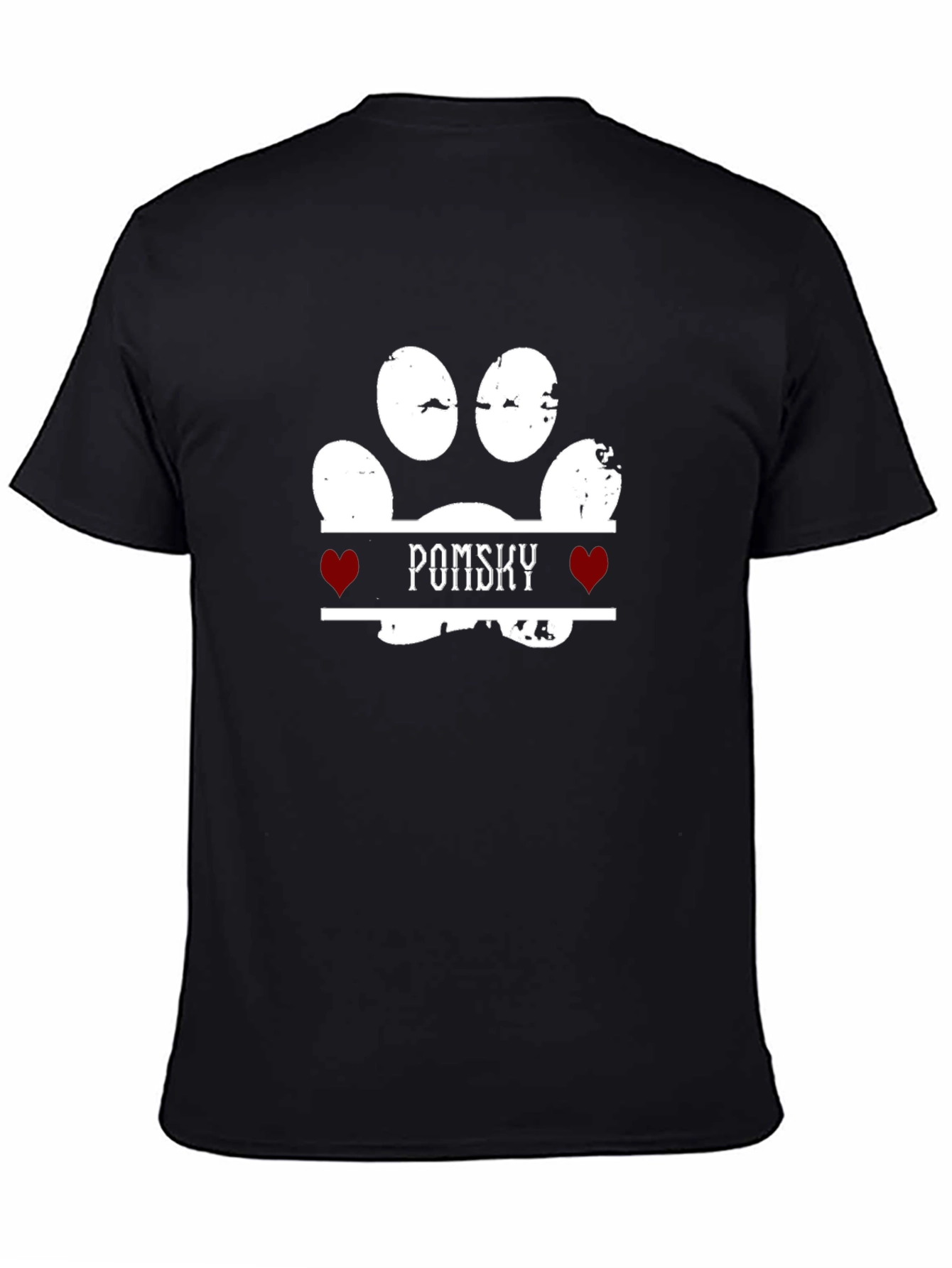Pomsky Paw Print T-Shirt