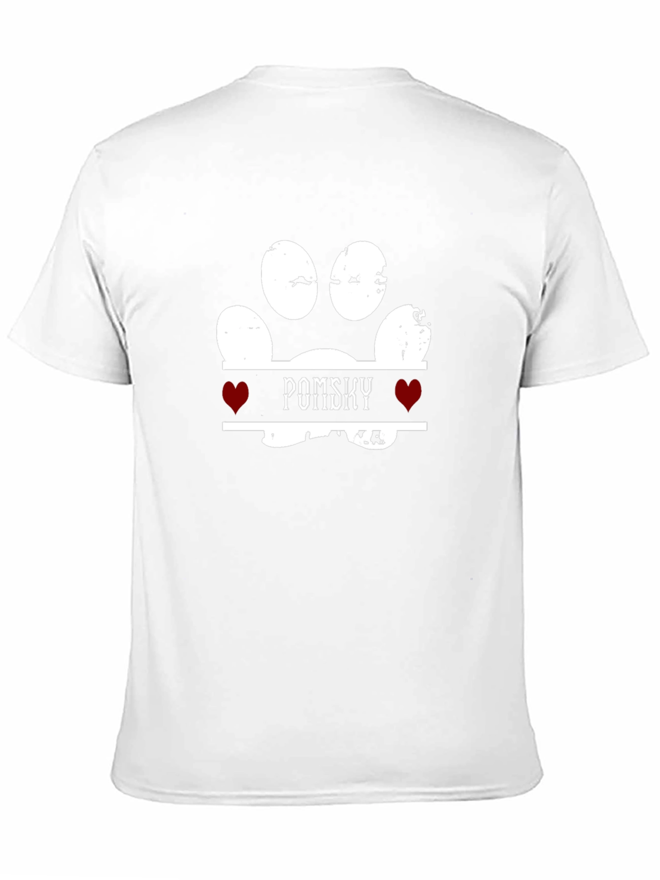 Pomsky Paw Print T-Shirt