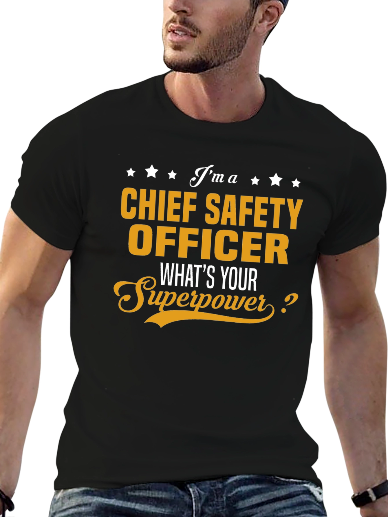 Chief Safety Officer Superpower T-Shirt - Black