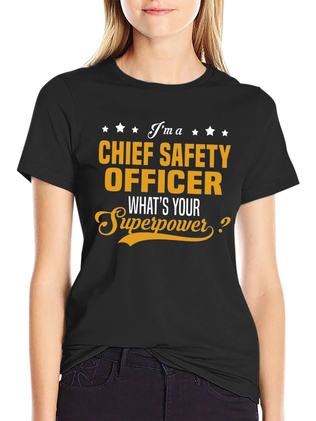 Chief Safety Officer Superpower T-Shirt - Black