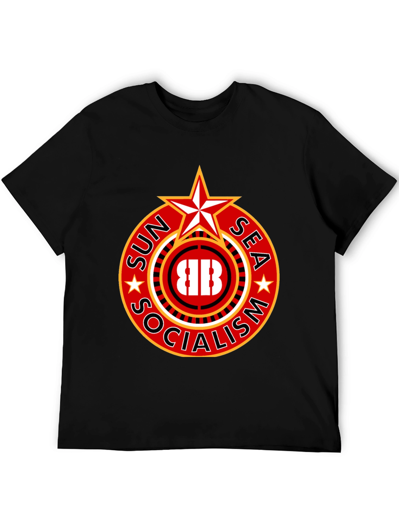 Sun Sea Socialism T-Shirt - Bold Graphic Tee