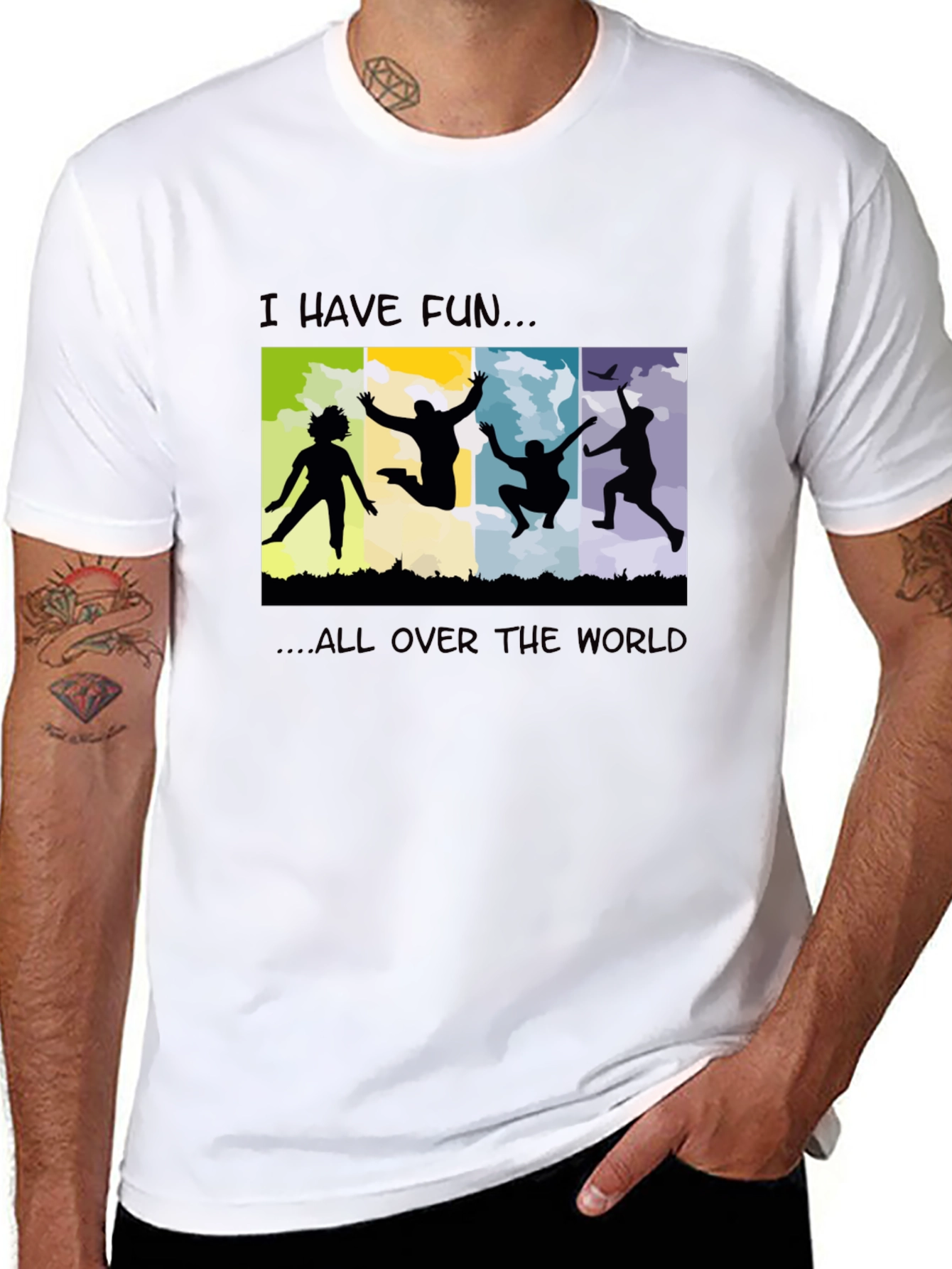 I Have Fun Black T-Shirt