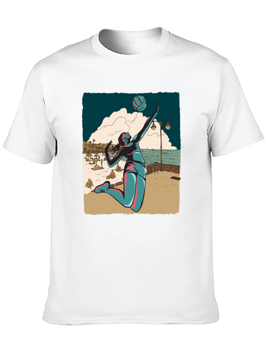 Beach Volleyball T-Shirt - Stylish Graphic Tee