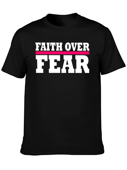 Faith Over Fear Black T-Shirt
