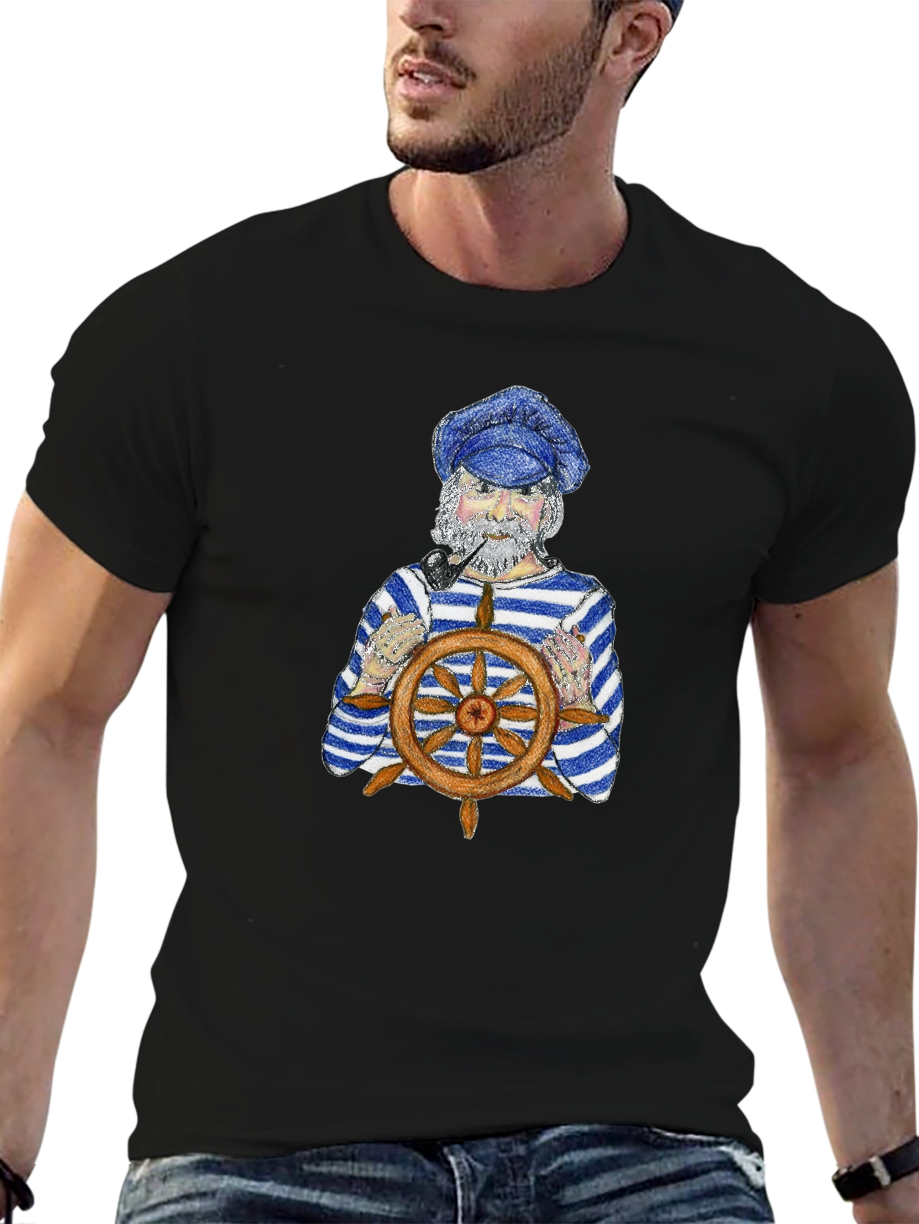 Nautical Captain Graphic T-Shirt