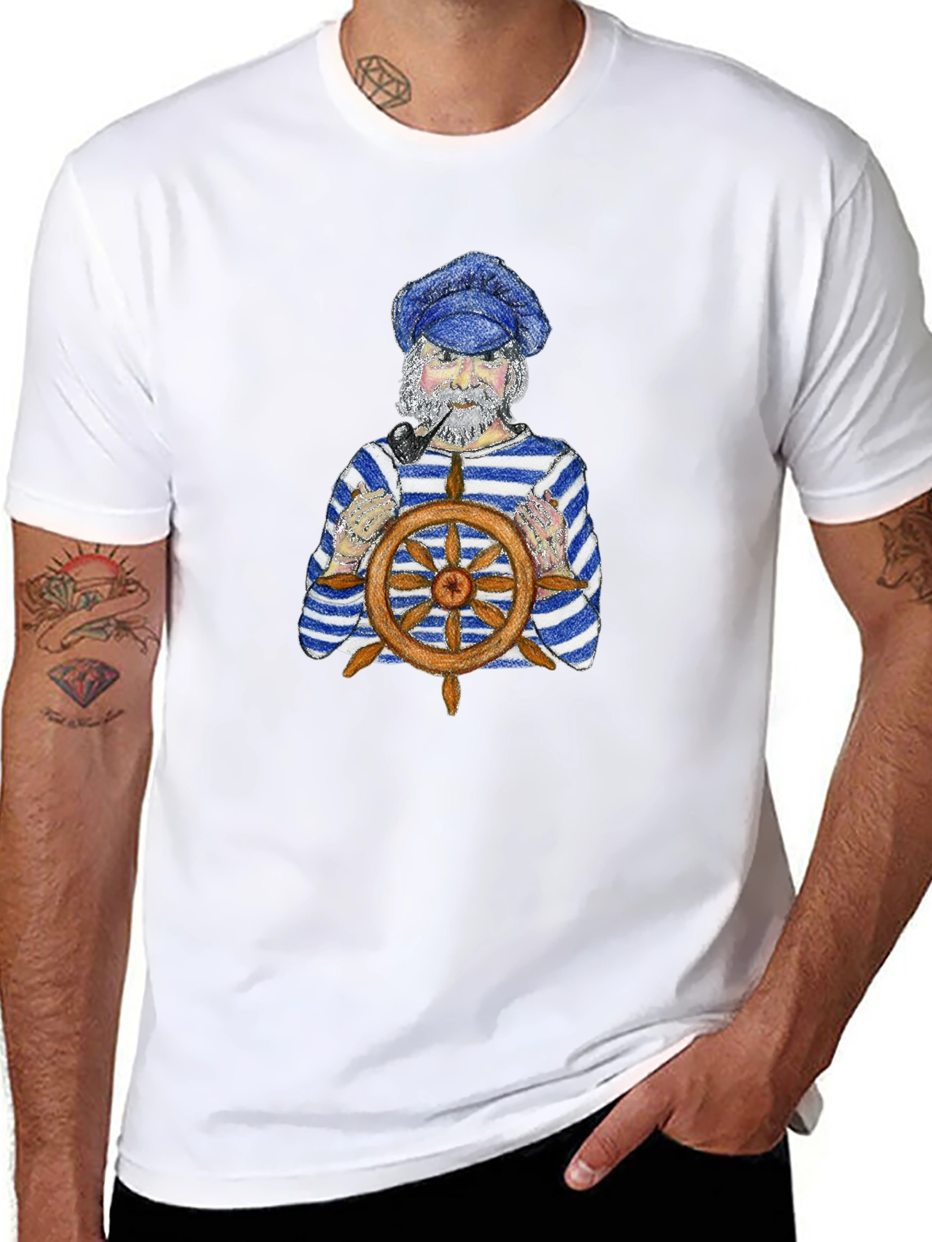 Nautical Captain Graphic T-Shirt