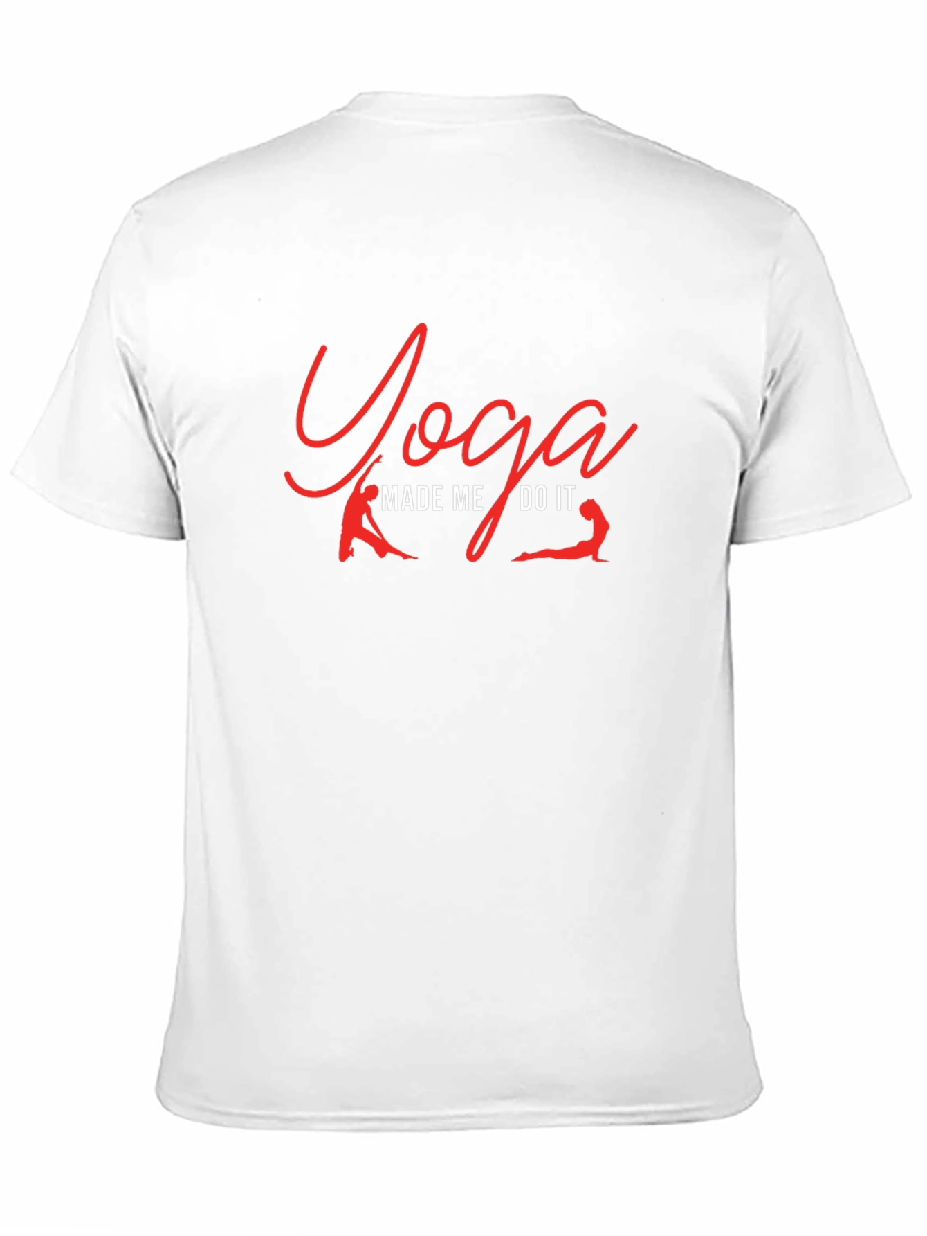Yoga Made Me Do It T-Shirt Black Casual Wear