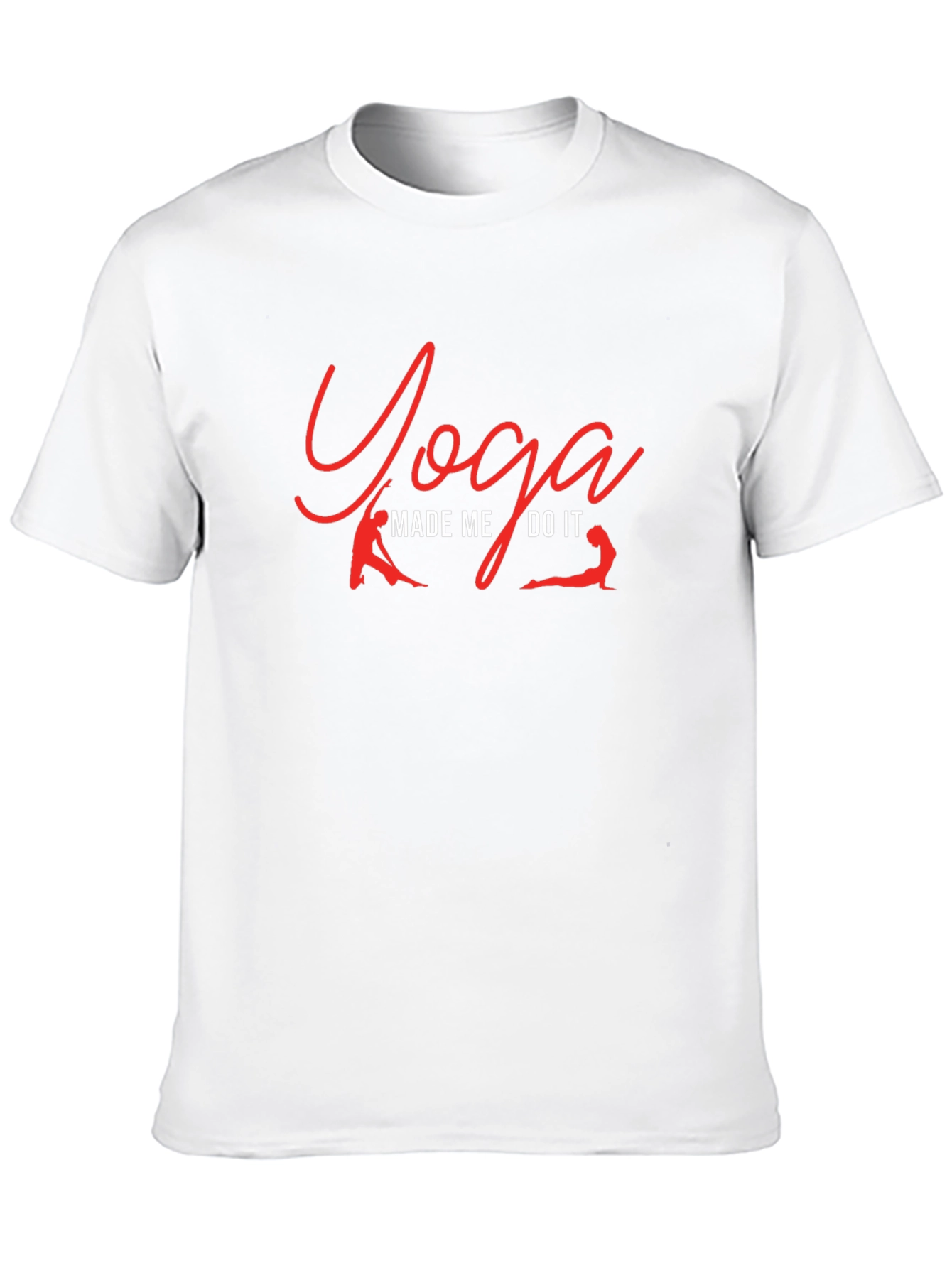 Yoga Made Me Do It T-Shirt Black Casual Wear