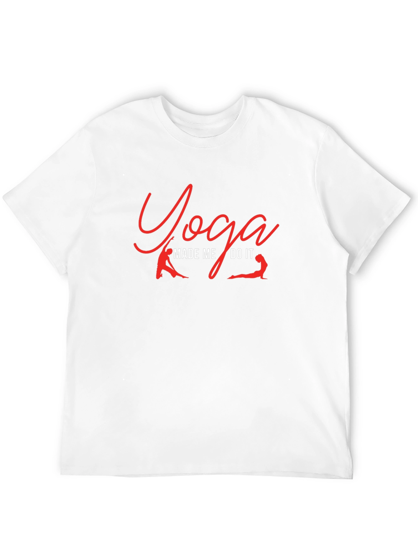 Yoga Made Me Do It T-Shirt Black Casual Wear