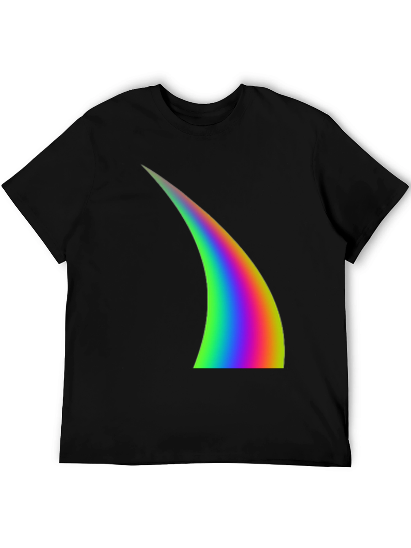 Rainbow Arc Graphic Black T-Shirt