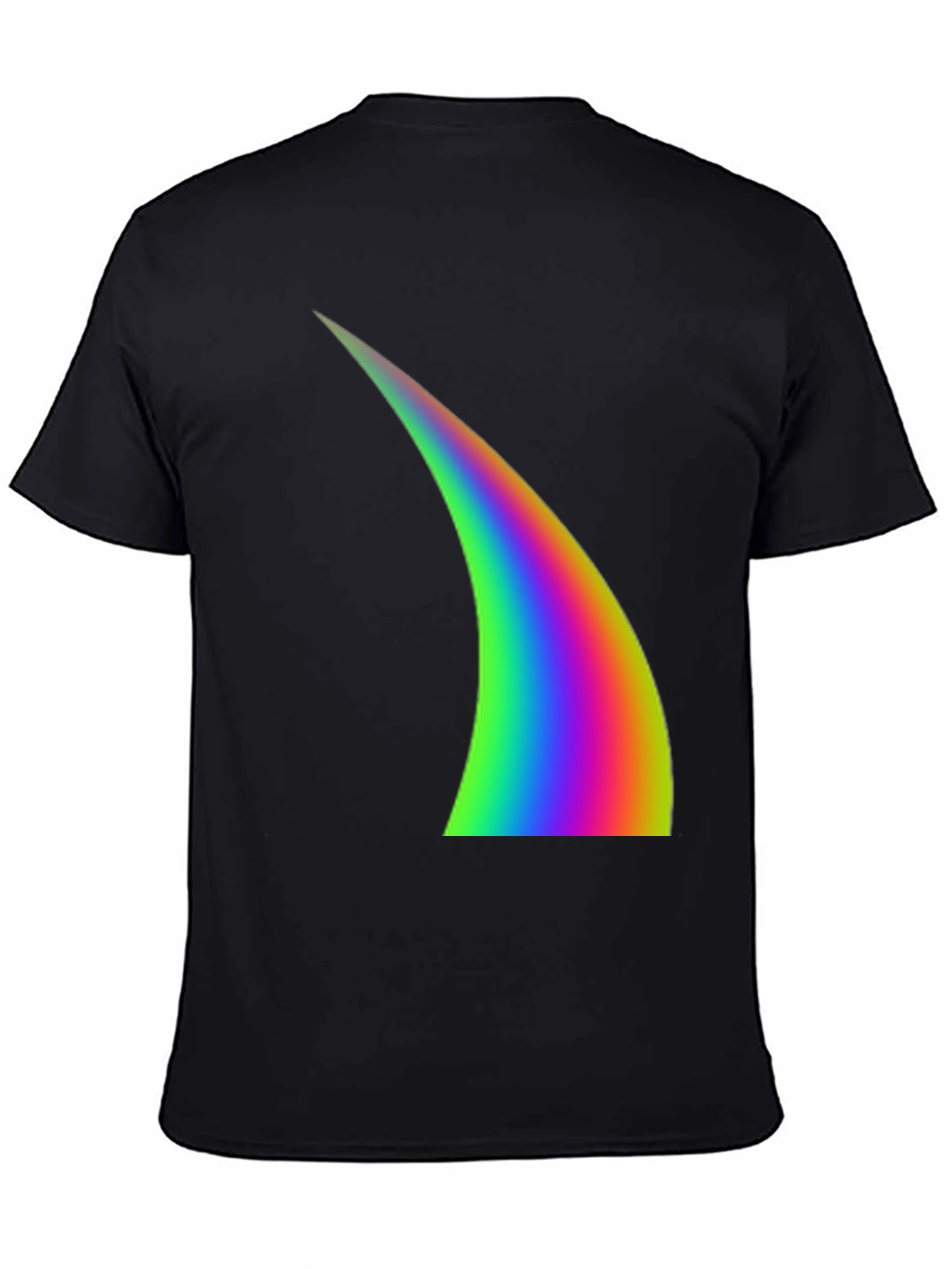 Rainbow Arc Graphic Black T-Shirt