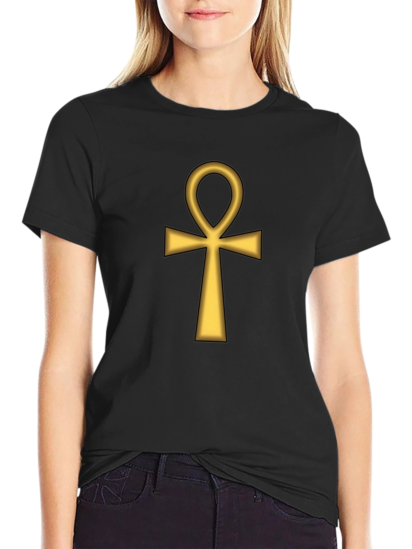 Ankh Symbol Black T-Shirt
