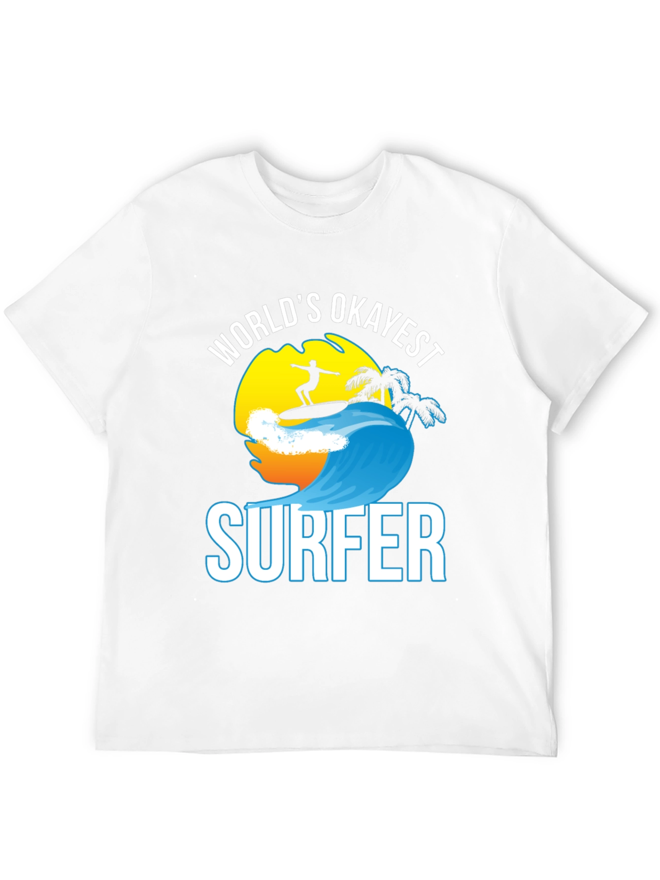 Worlds Okayest Surfer Graphic T-Shirt