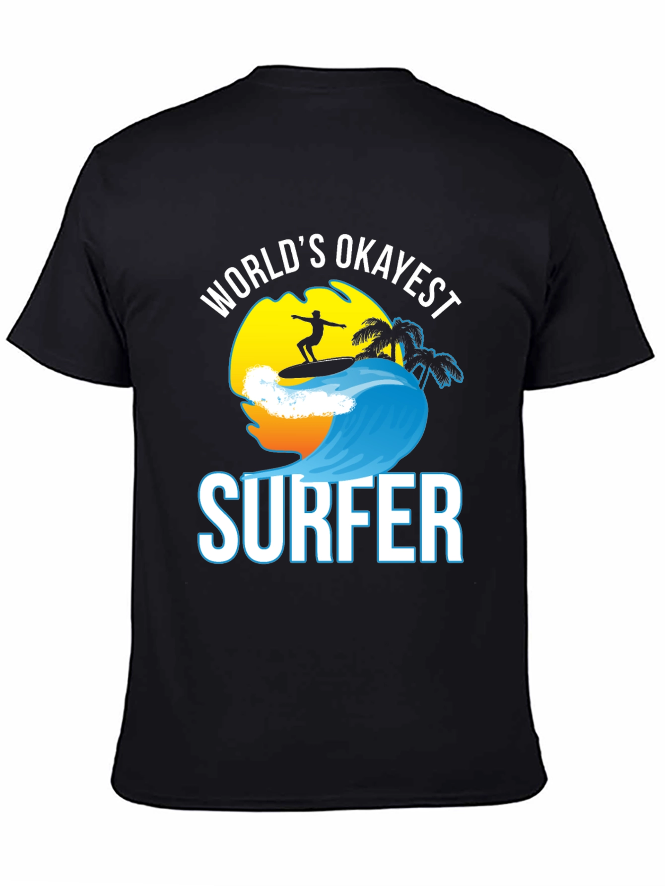 Worlds Okayest Surfer Graphic T-Shirt