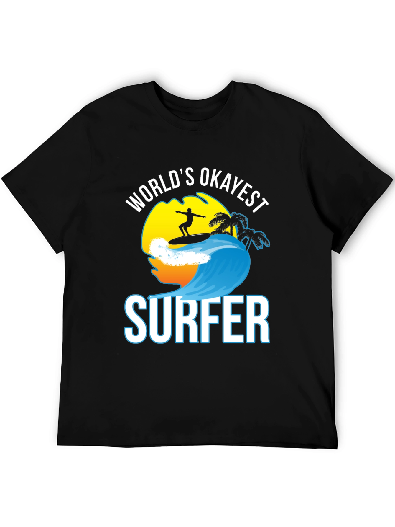 Worlds Okayest Surfer Graphic T-Shirt