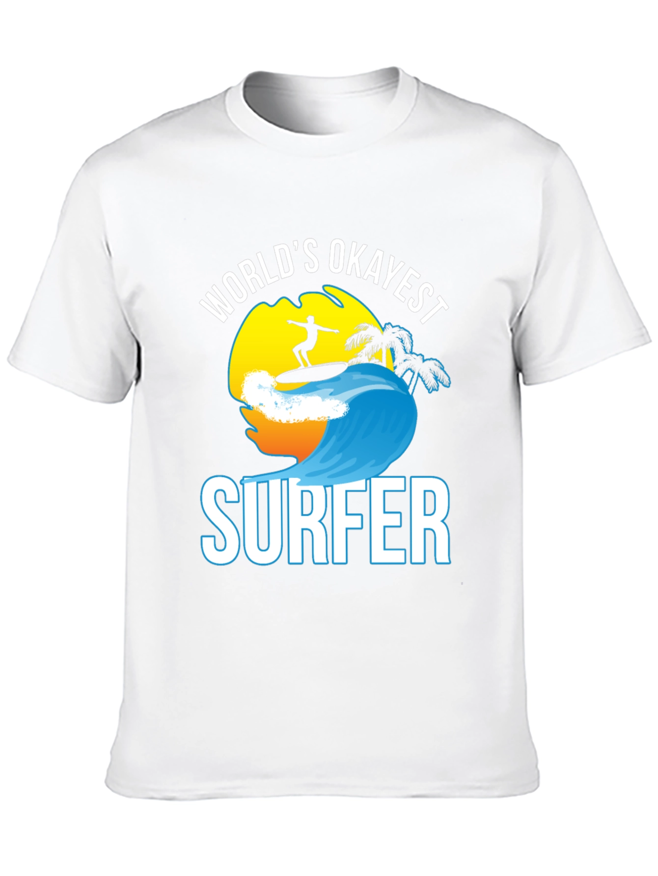 Worlds Okayest Surfer Graphic T-Shirt