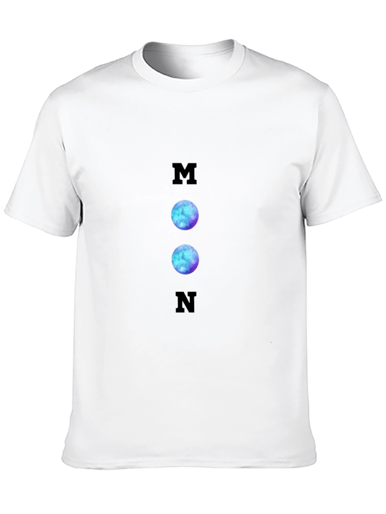 Cosmic Moon Graphic T-Shirt - Black