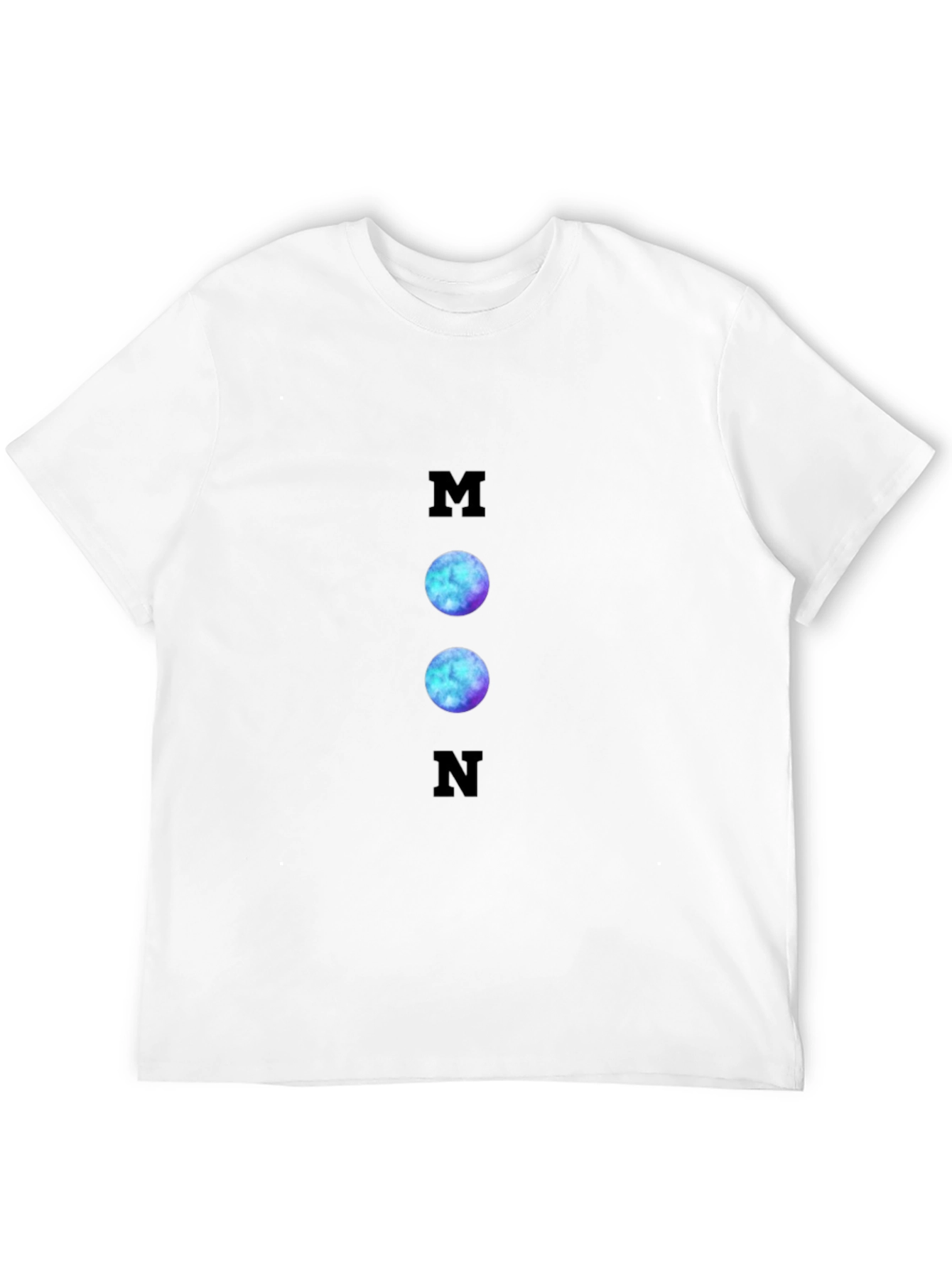 Cosmic Moon Graphic T-Shirt - Black