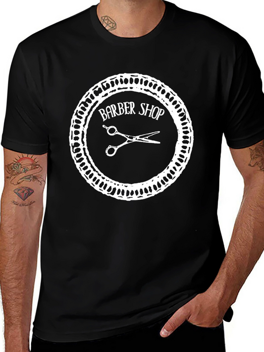 Barber Shop T-Shirt - Black Graphic Tee