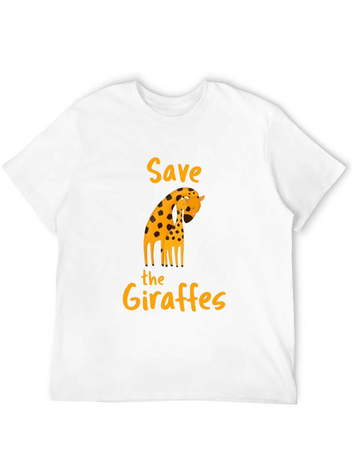 Save the Giraffes Black T-Shirt - Animal Lover Apparel