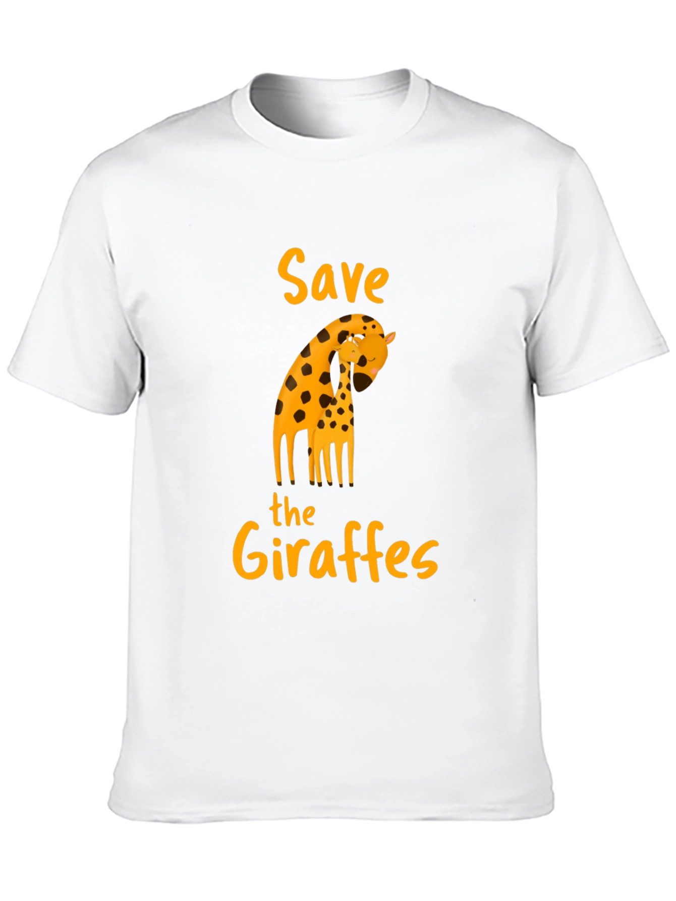 Save the Giraffes Black T-Shirt - Animal Lover Apparel