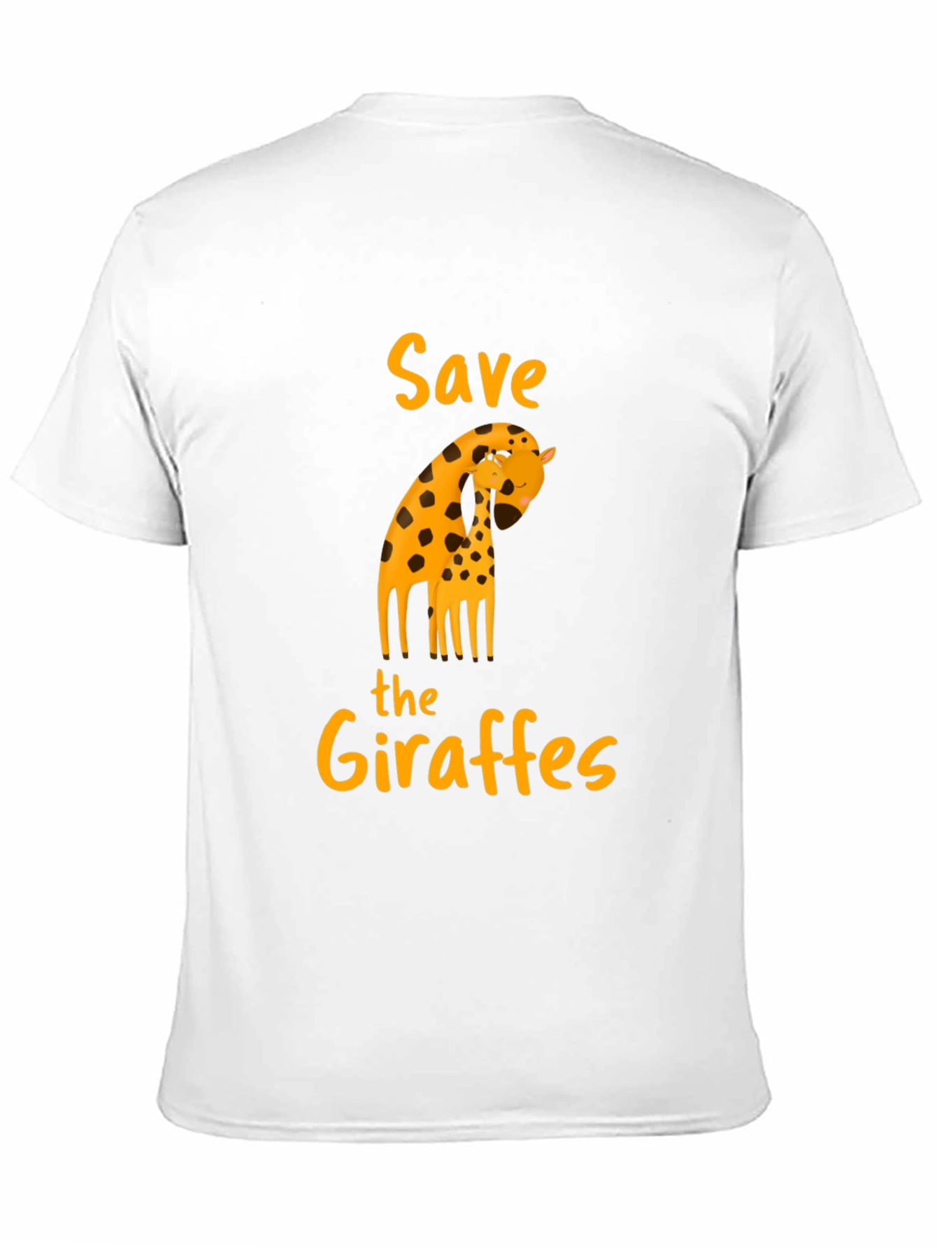 Save the Giraffes Black T-Shirt - Animal Lover Apparel