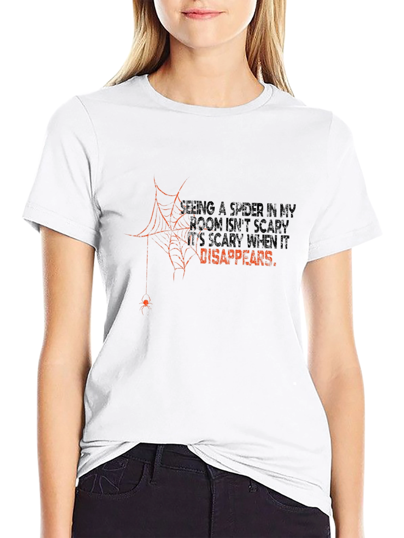 Spider Disappears Mens Graphic Tee