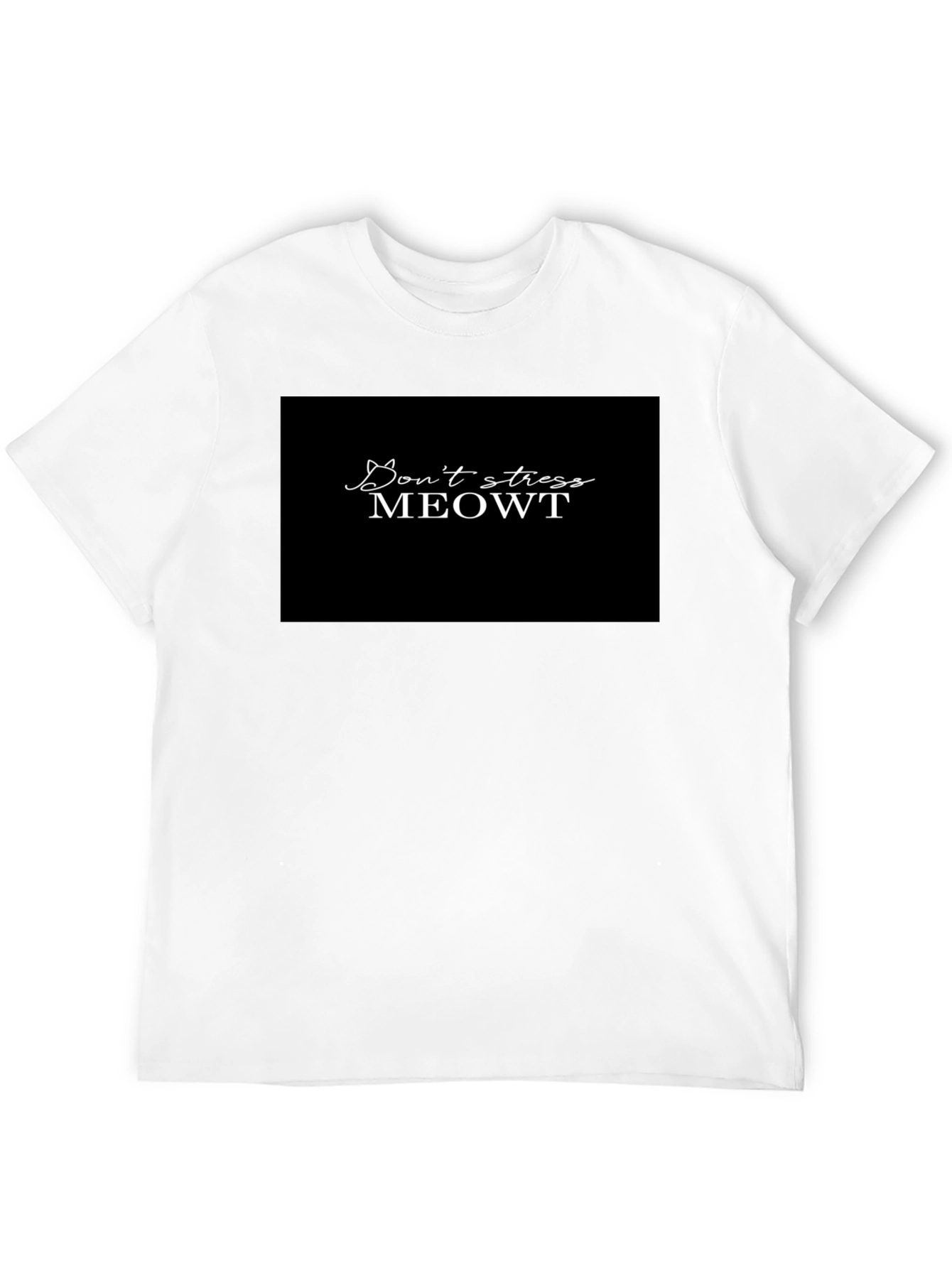 Dont Stress Meowt Black Graphic Tee