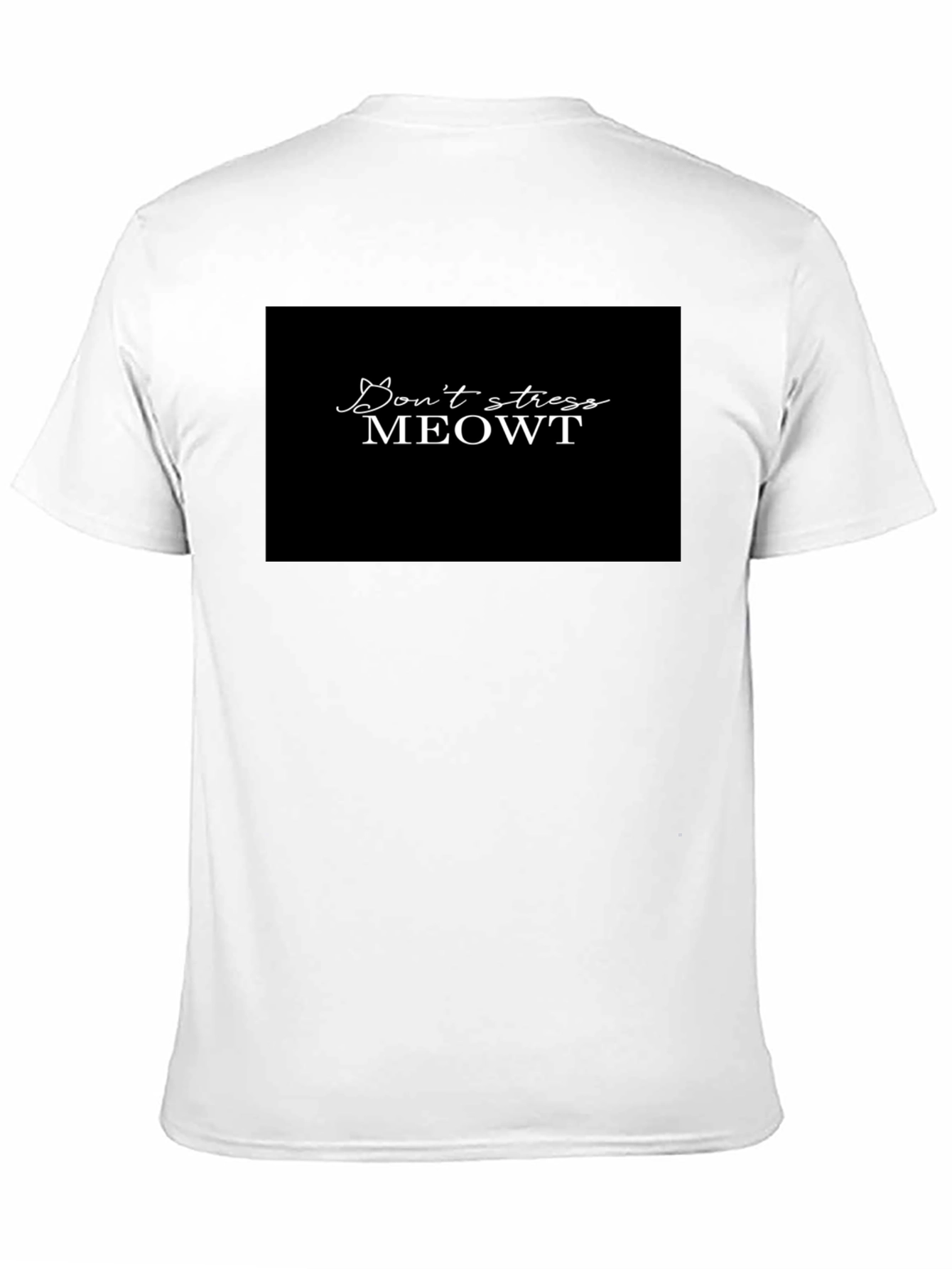 Dont Stress Meowt Black Graphic Tee