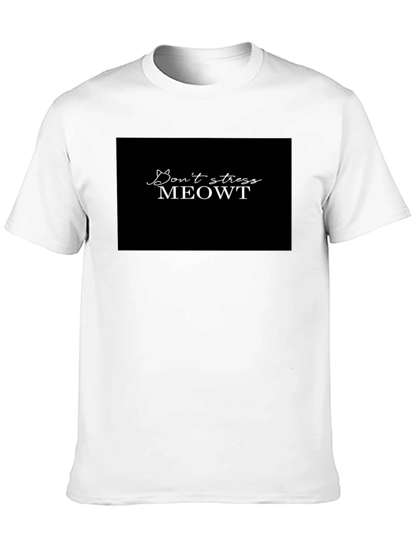 Dont Stress Meowt Black Graphic Tee