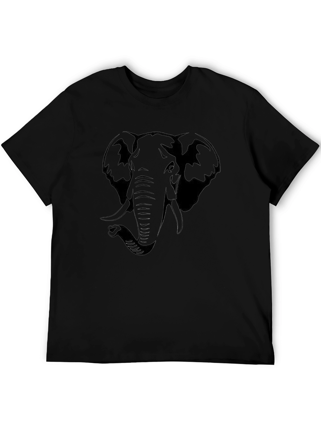 Elephant Graphic T-Shirt - Black