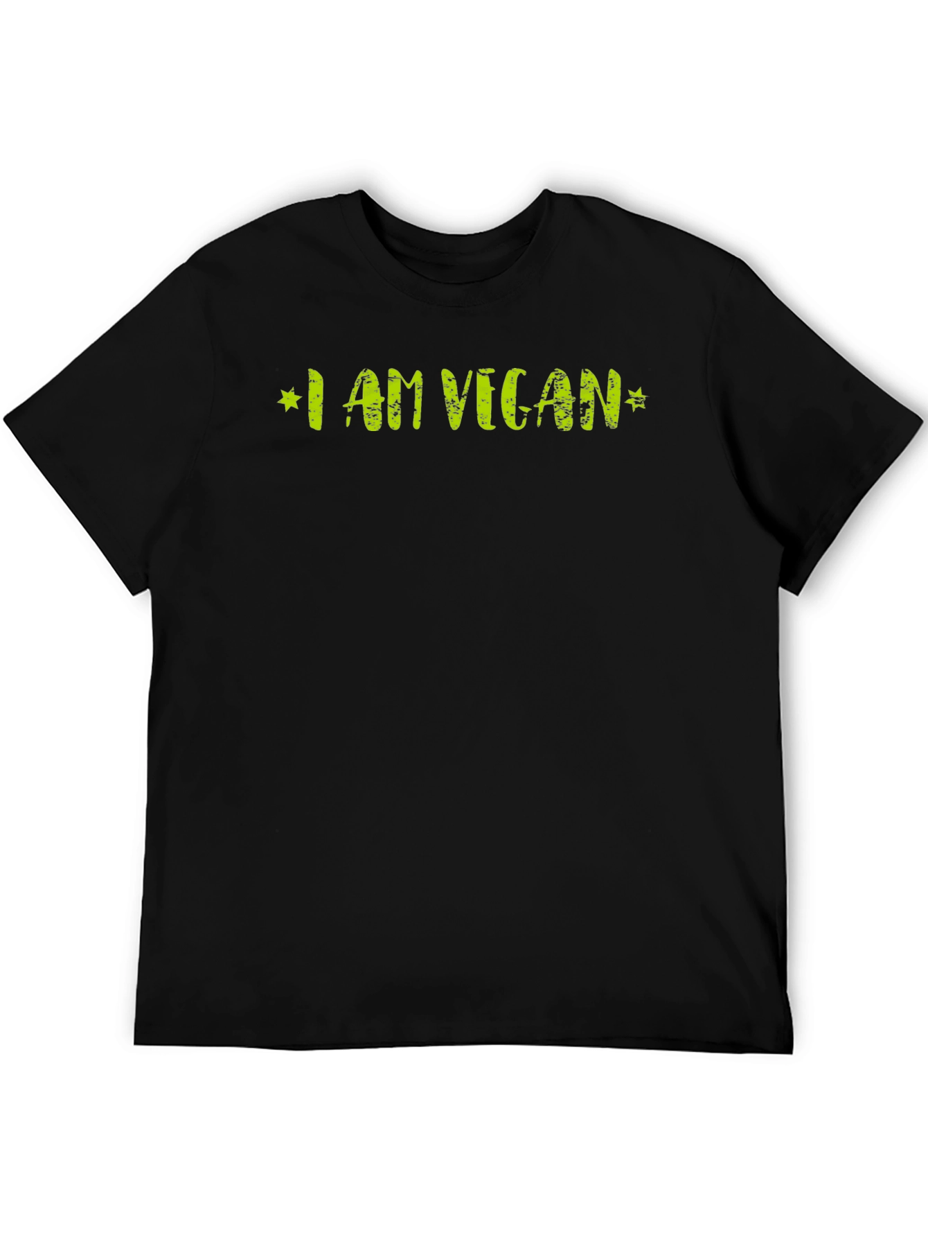 I AM VEGAN Graphic Tee - Stylish Vegetarian Shirt