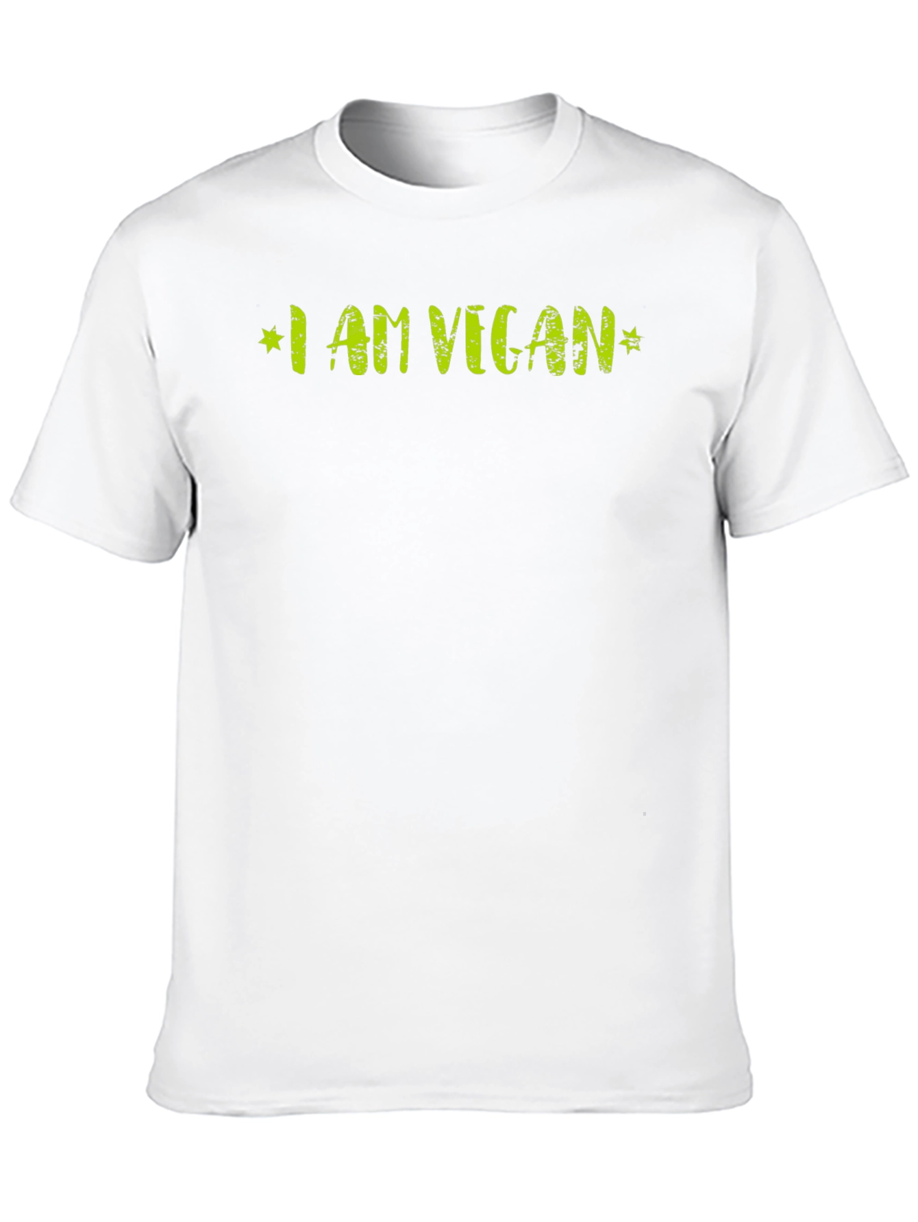 I AM VEGAN Graphic Tee - Stylish Vegetarian Shirt