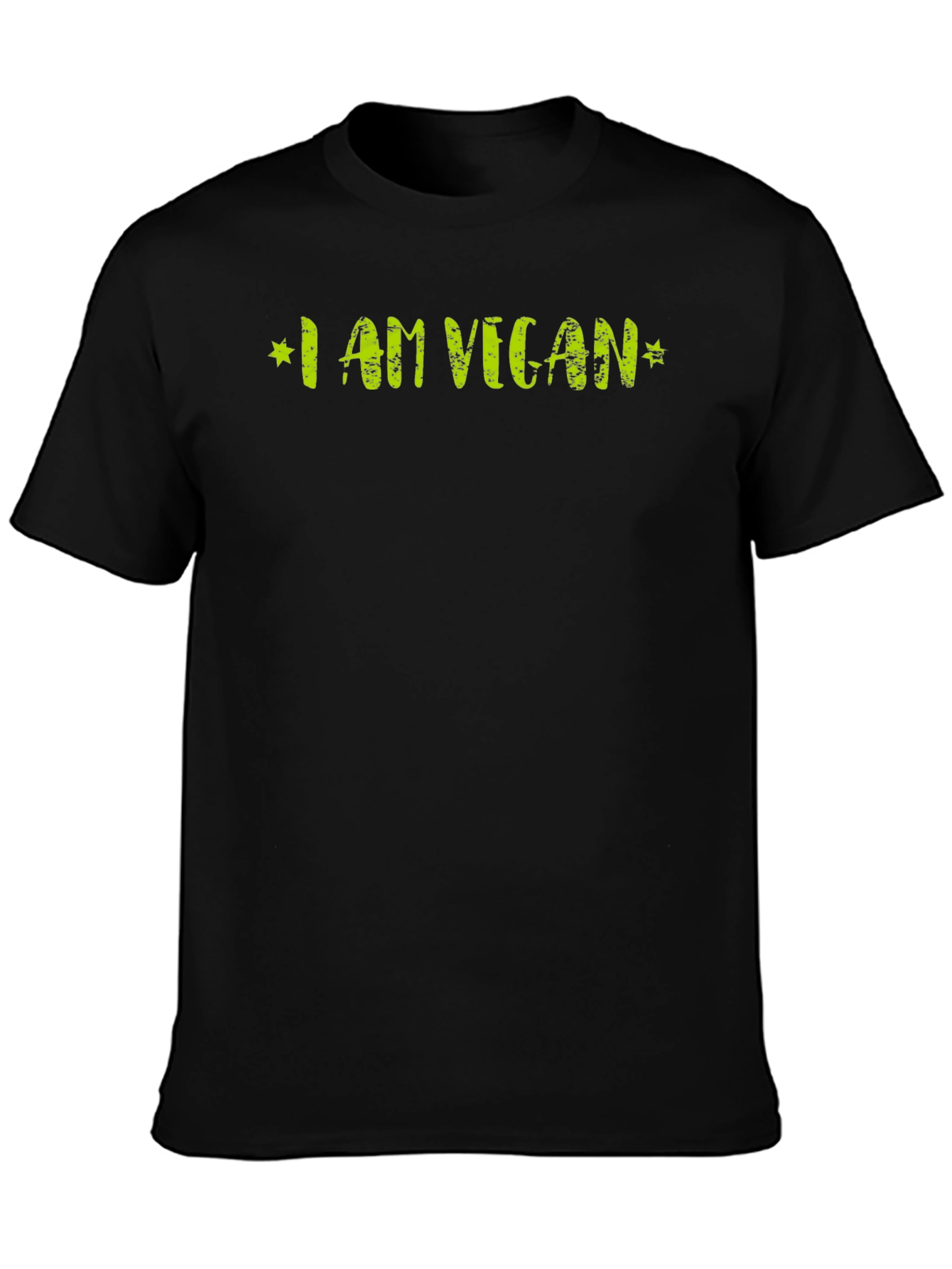 I AM VEGAN Graphic Tee - Stylish Vegetarian Shirt