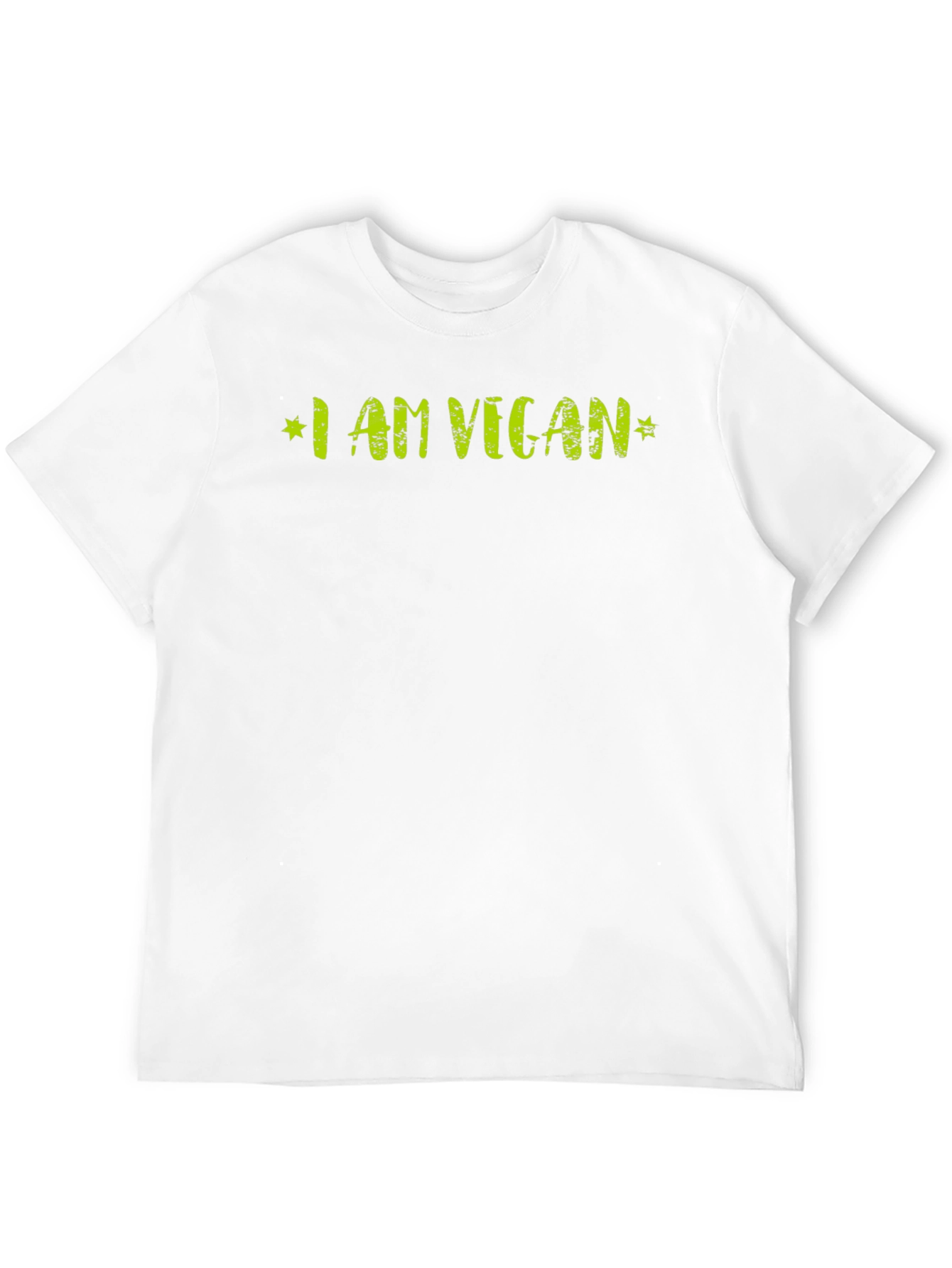 I AM VEGAN Graphic Tee - Stylish Vegetarian Shirt