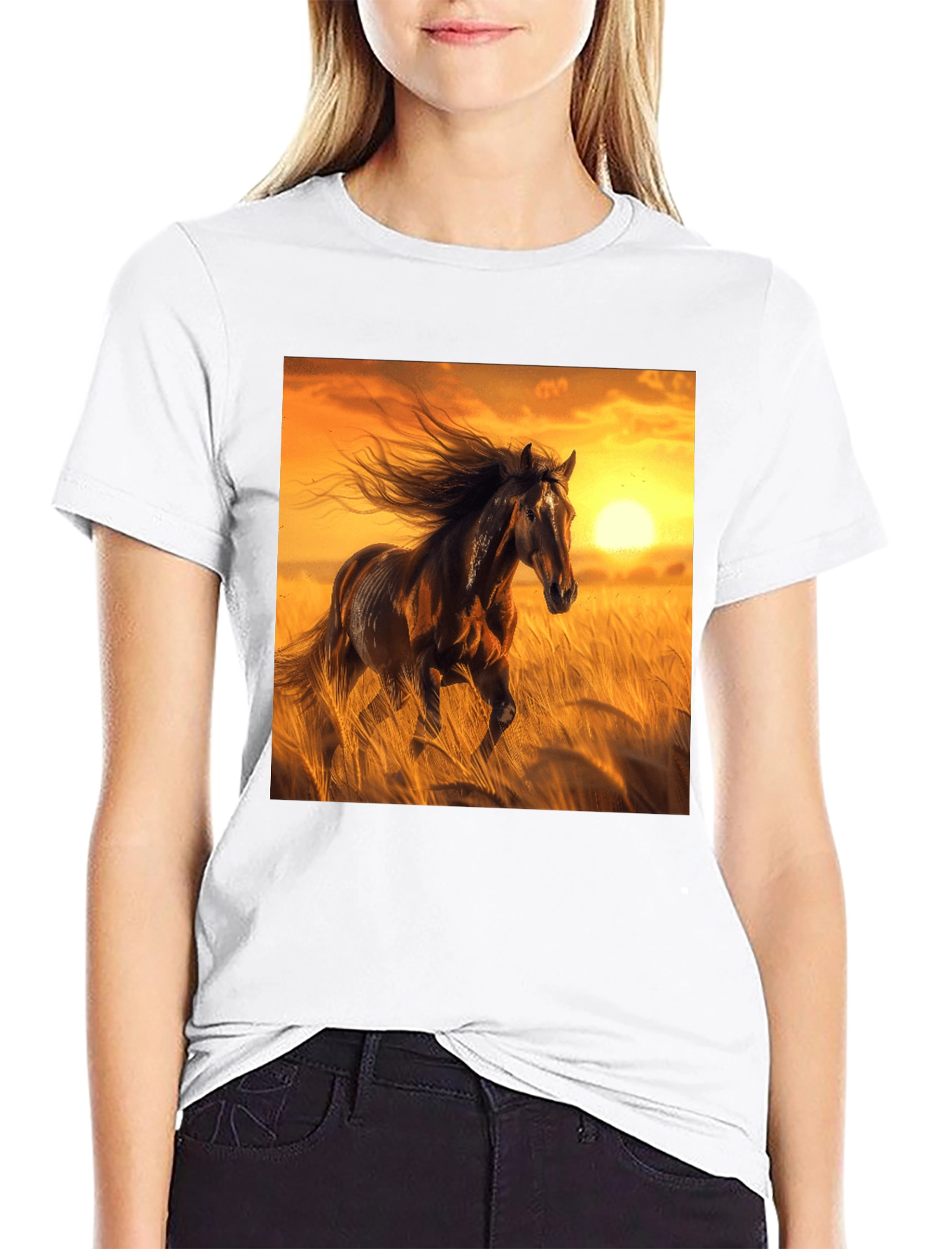 Majestic Horse Graphic T-Shirt
