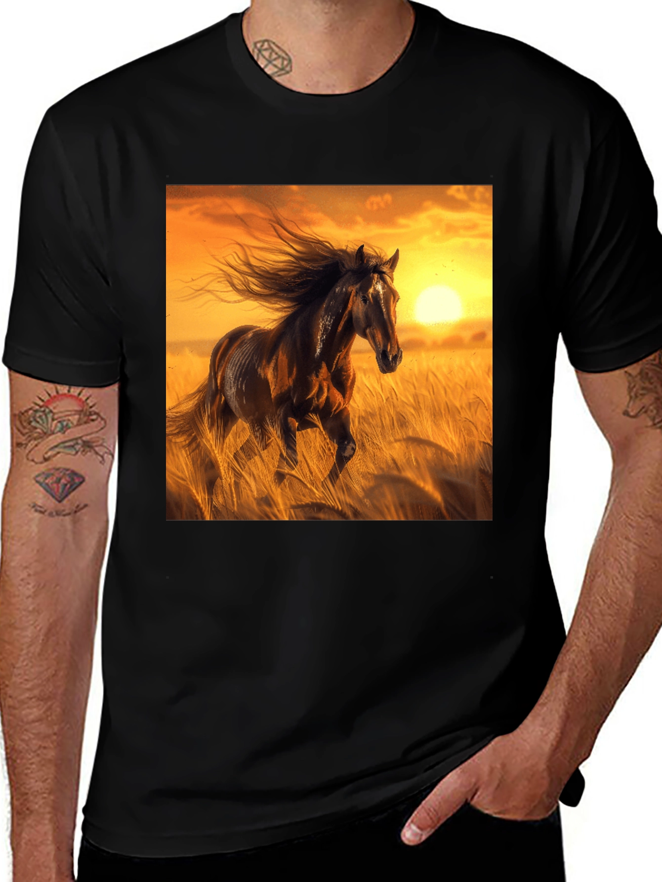 Majestic Horse Graphic T-Shirt