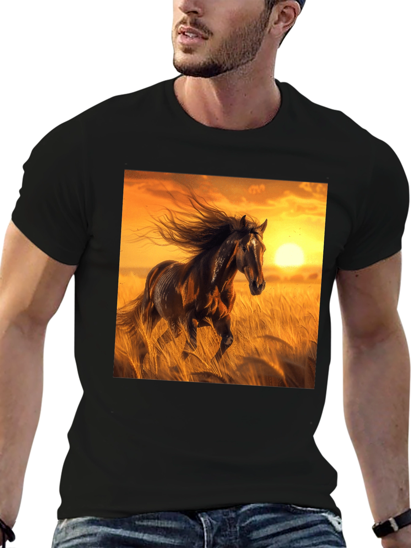 Majestic Horse Graphic T-Shirt