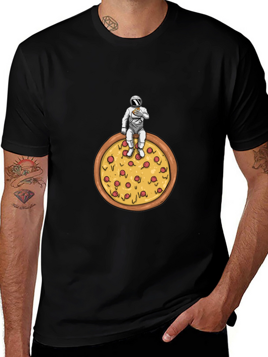 Astronaut Pizza T-Shirt - Space Foodie