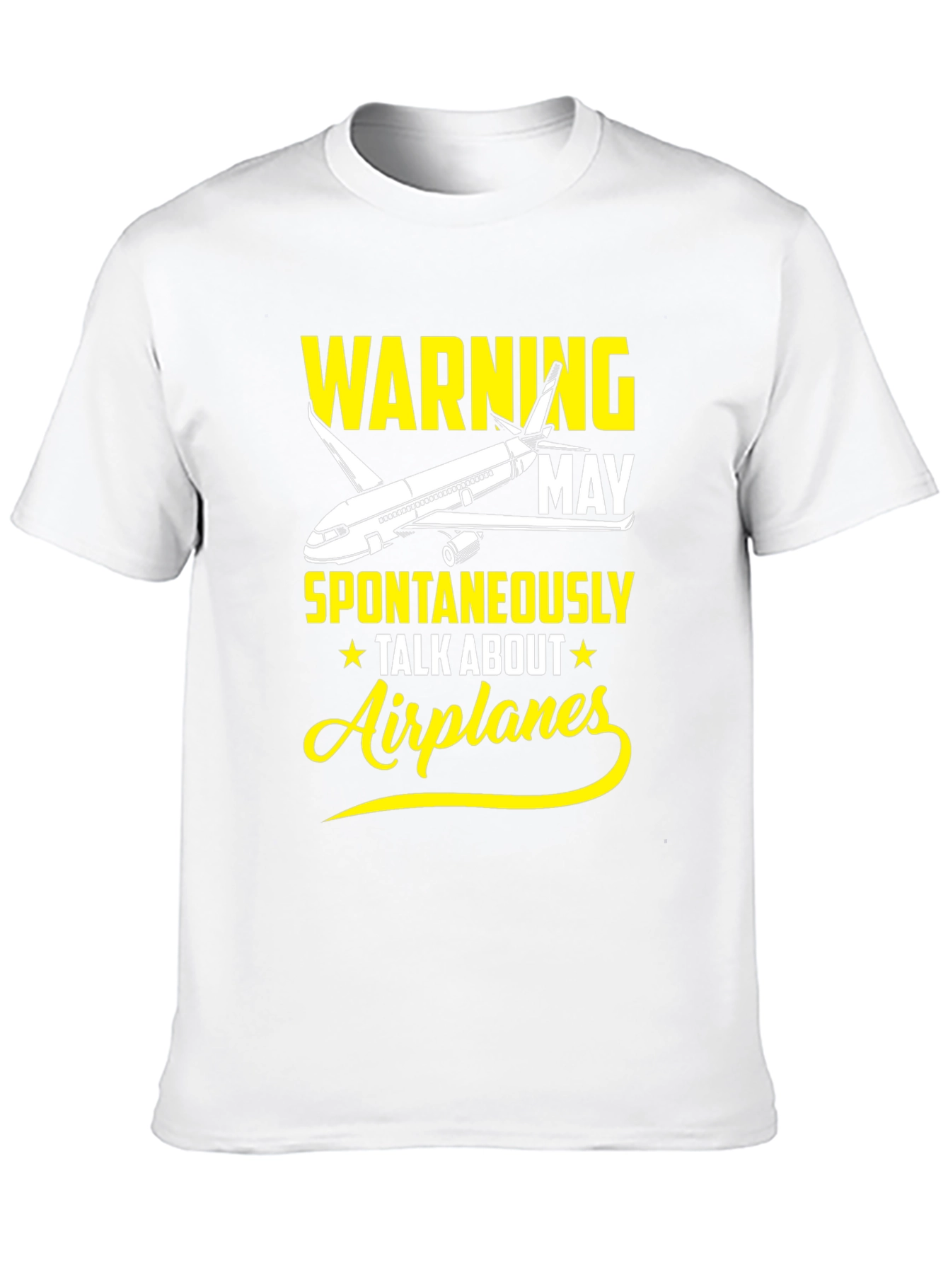 Warning May Spontaneously Talk About Airplanes T-Shirt