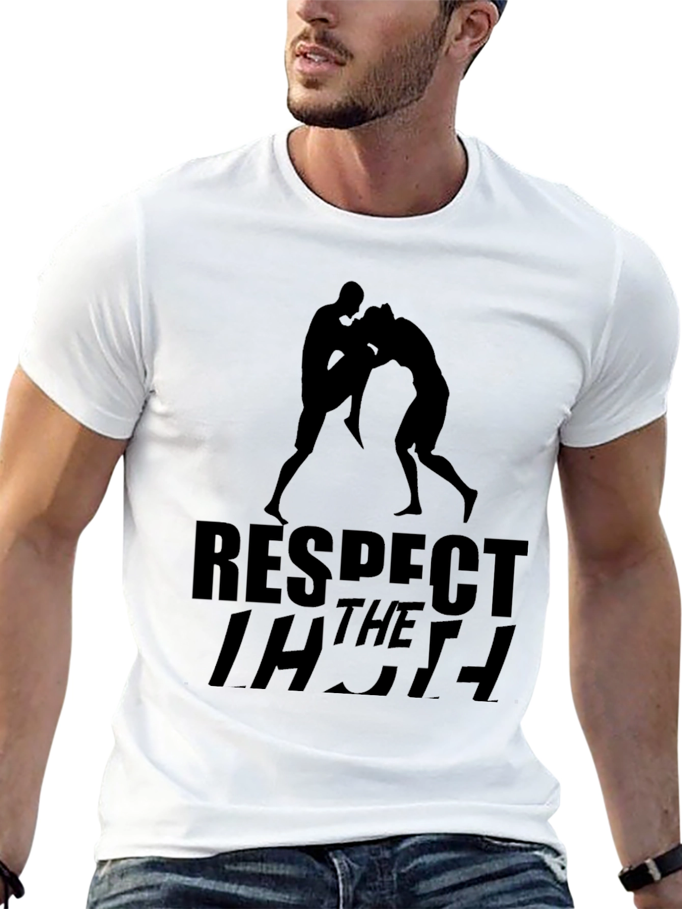 Respect The Mat Wrestling Graphic Tee