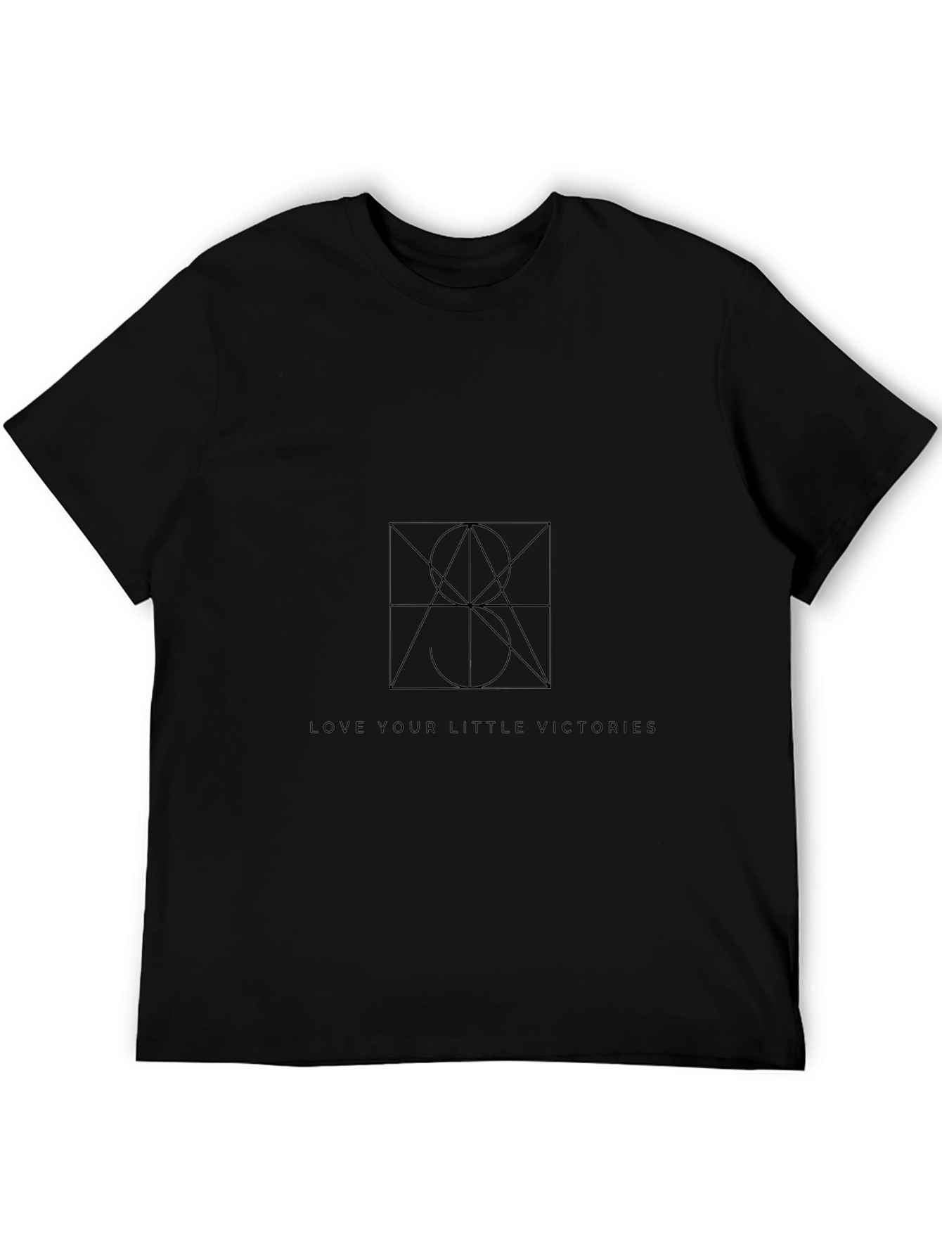 Love Your Little Victories Black Graphic Tee