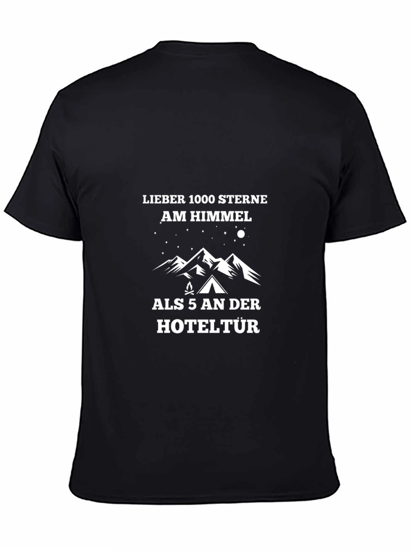 Camping Lovers T-Shirt: Lieber 1000 Sterne