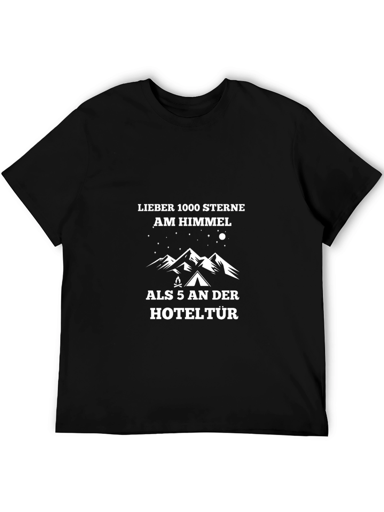 Camping Lovers T-Shirt: Lieber 1000 Sterne